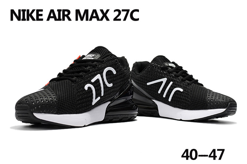 Nike Air Max 27C Black White Shoes - Click Image to Close